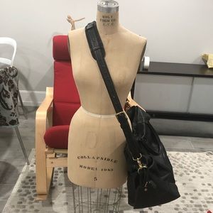 Coach Black Leather Duffle Bag